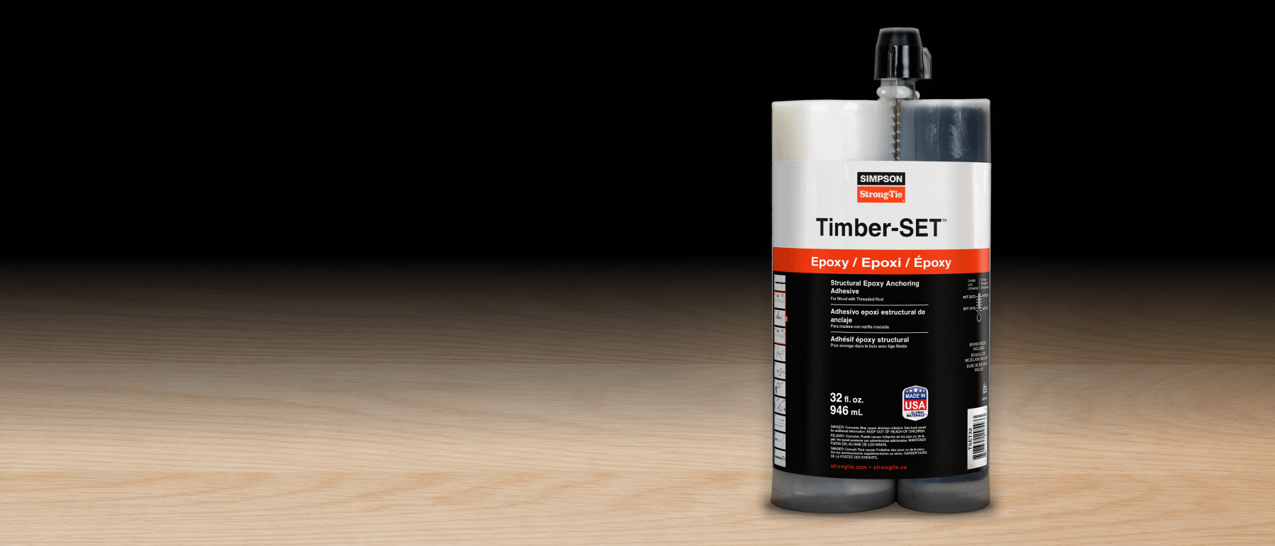 Simpson Strong-Tie Timber-SET glued-in rod (GIR) adhesive