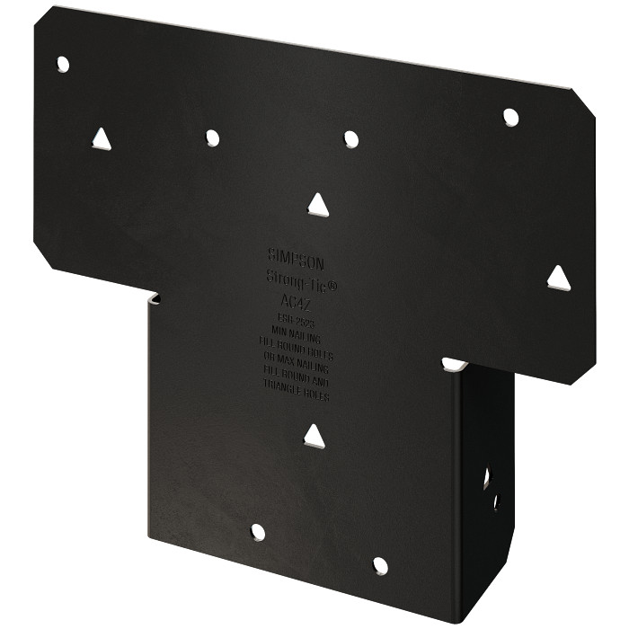 AC4PC — Outdoor Accents® ACPC ZMAX®, Black Powder-Coated Adjustable Post Cap