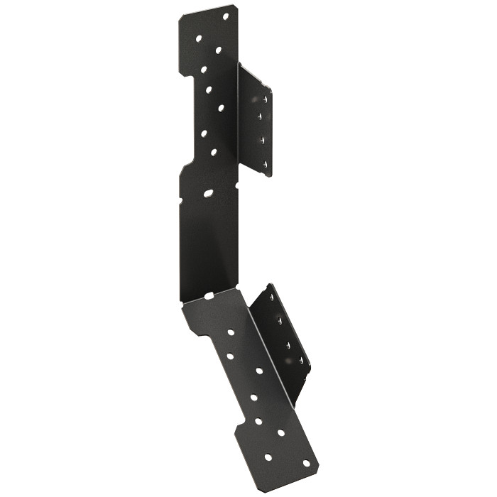LSCPC — Outdoor Accents® LSCPC 18-Gauge ZMAX®, Black Powder-Coated Adjustable Stringer Connector