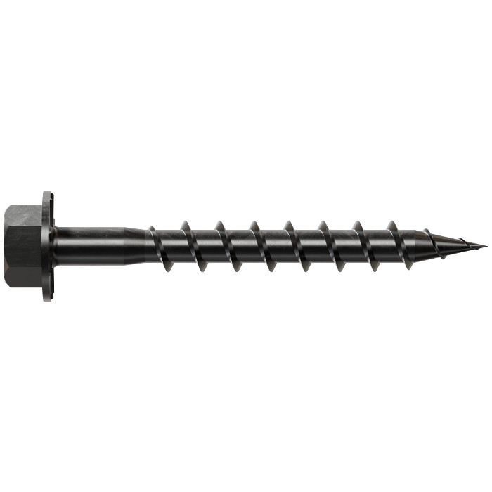 SD9112DBB — Outdoor Accents® Connector Screw — #9 x 1-1/2 in. Double-Barrier Coating, Black