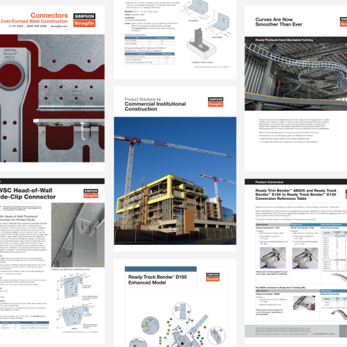 cold-formed-steel connectors literature
