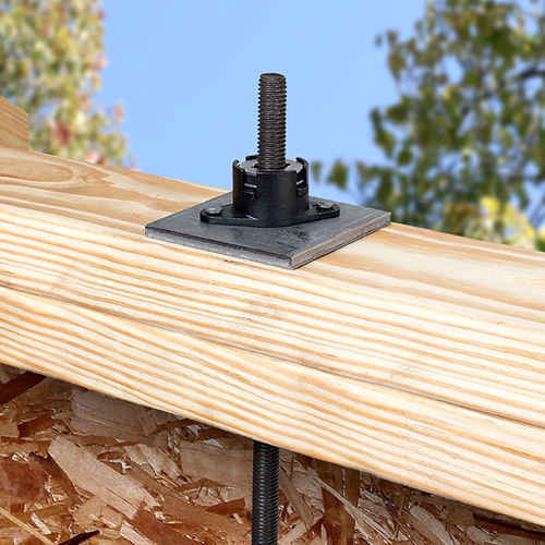 Strong-Rod System used to prevent roof uplift