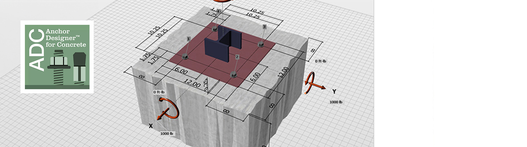 Anchor Designer™ for Concrete screenshot.