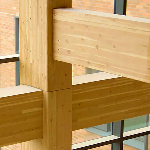 Mass timber lumber beams