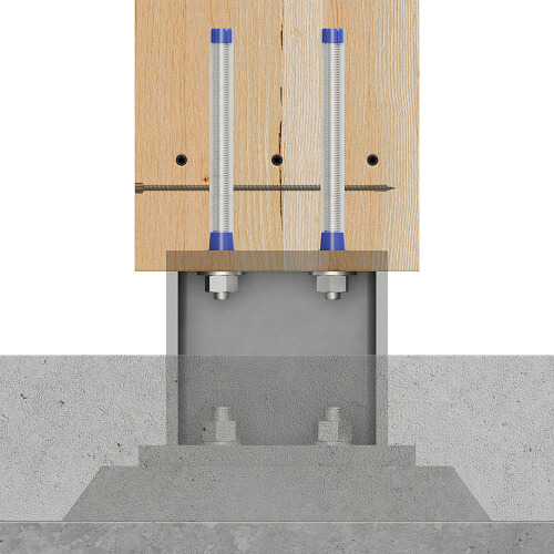 Mass timber glued-in rods