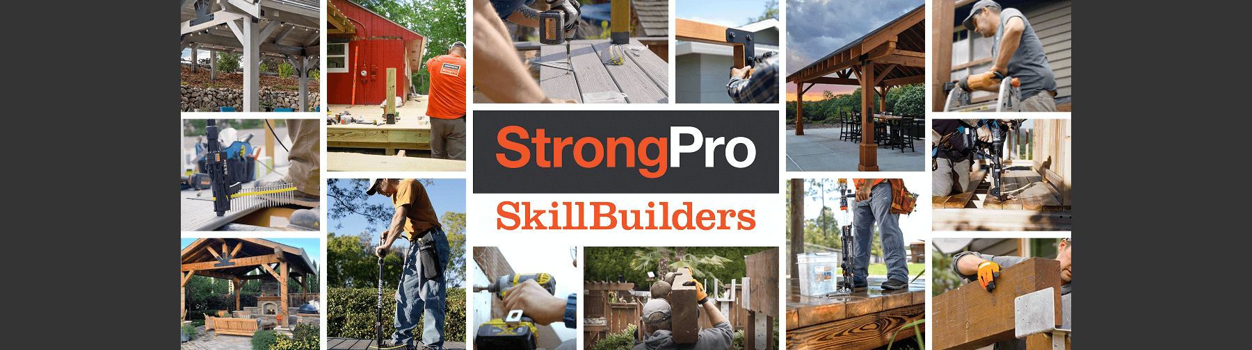StrongPro SkillBuilders graphic with photographic collage.